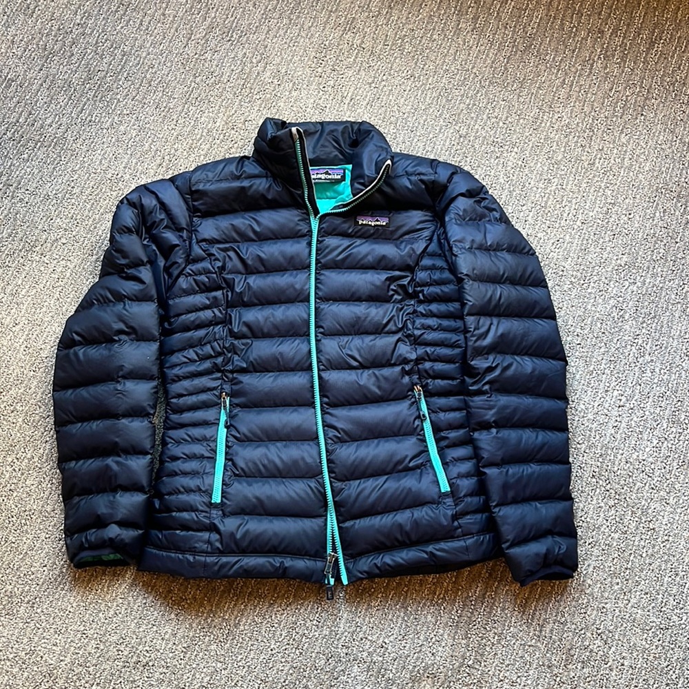 navy patagonia coat